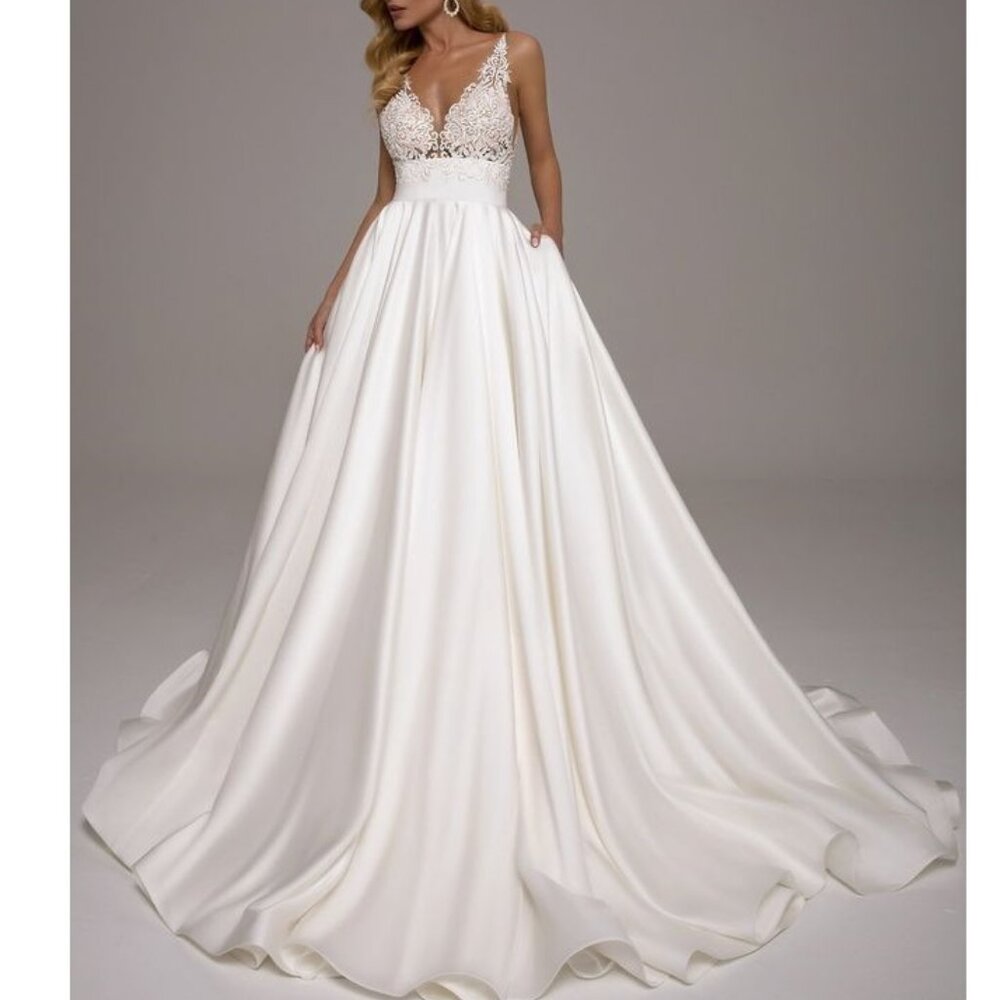 Satin wedding dress Tina Valerdi